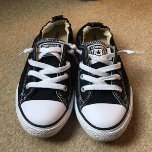 Converse Black Slip on Sneakers